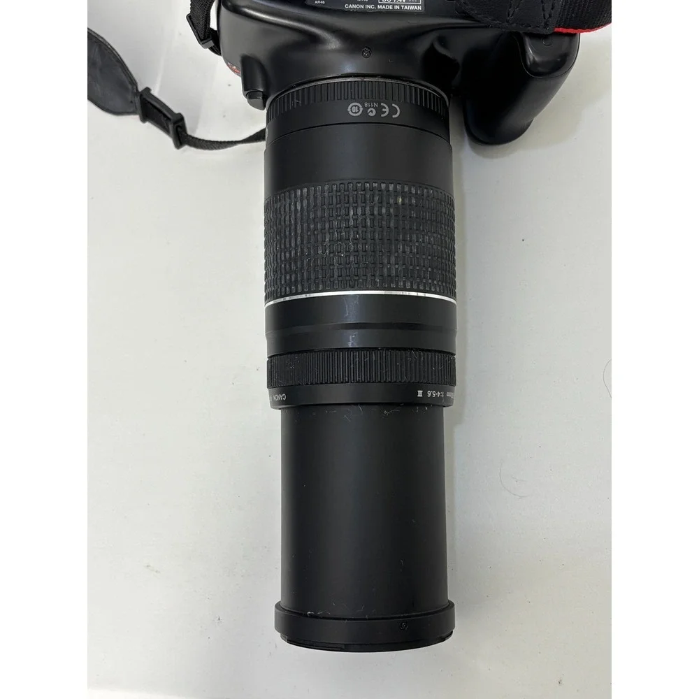 Canon EOS Rebel T3 12.2 MP DSLR Camera W/Telephoto Zoom Lens & Battery Black